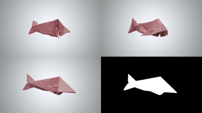 折纸的鱼三维纸动物
