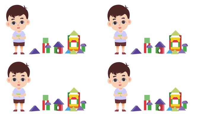 高清MG男孩儿童搭积木幼儿园玩具动手能力