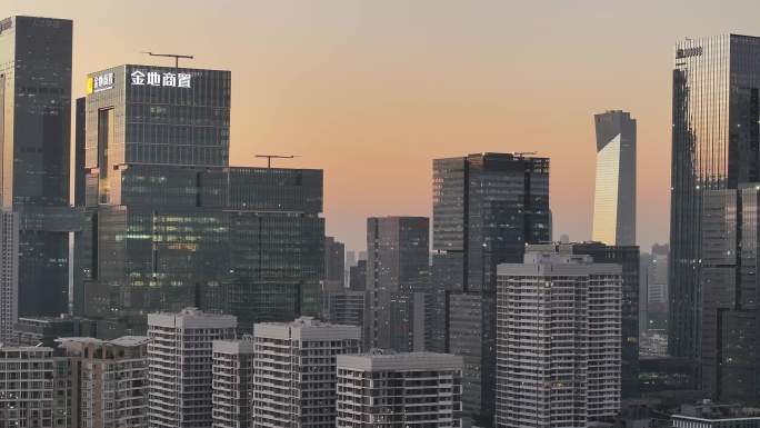 深圳南山区软件产业园夜景航拍