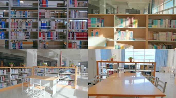 宽敞明亮的图书馆自习室