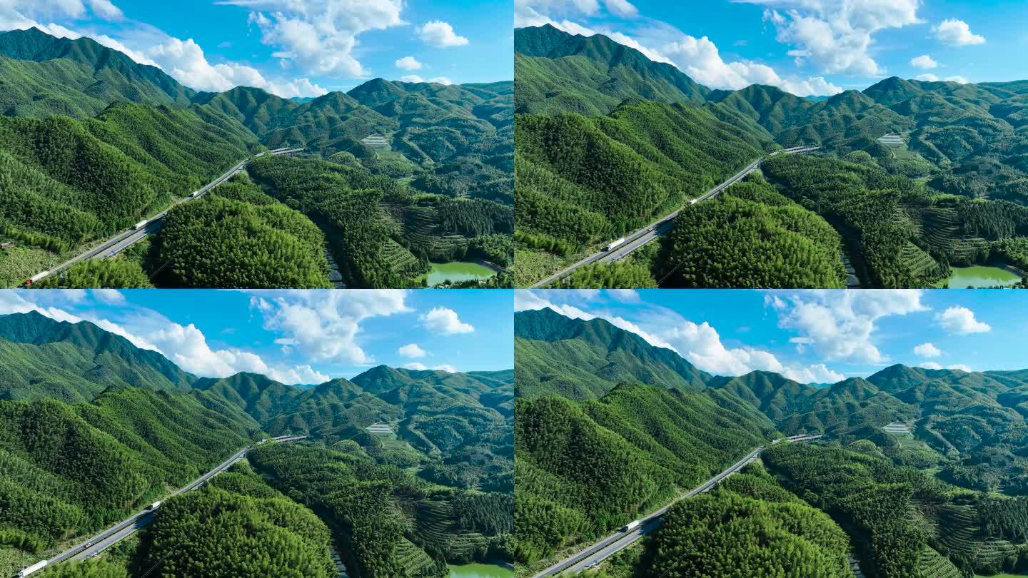 山区高速公路航拍