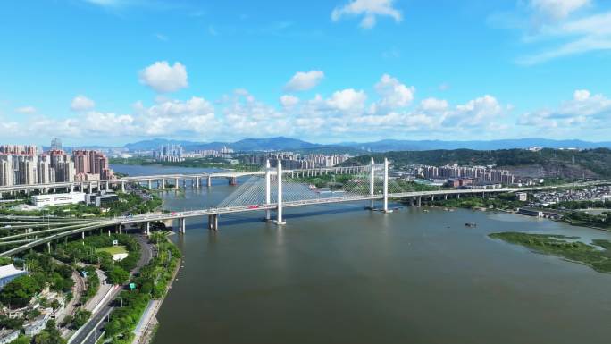 福州魁浦大桥航拍