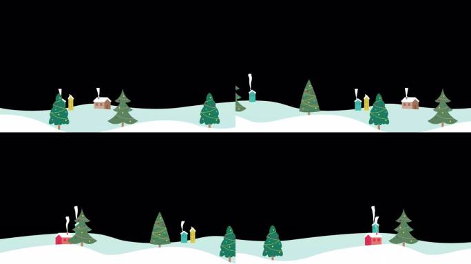 圣诞树圣诞节背景视频素材vj素材