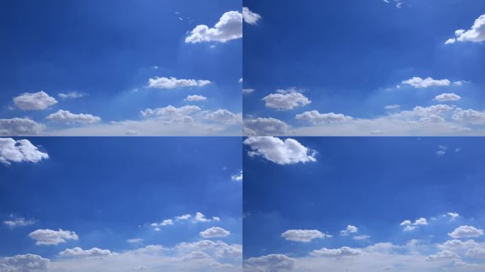 蓝天白云延时拍摄