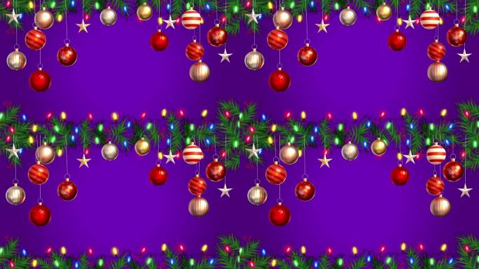 动画红色球框架与紫色背景。