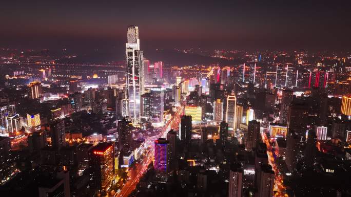 长沙日转夜夜景延时