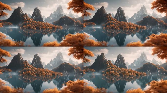 3D中国水墨风景