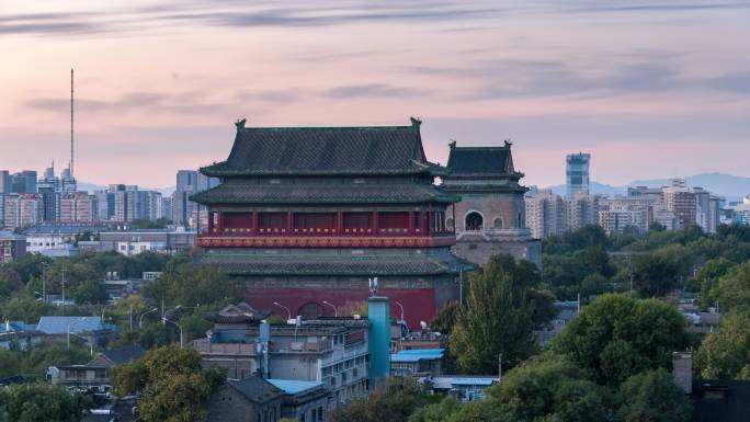 北京钟鼓楼日夜延时