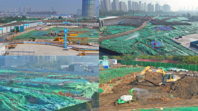 中国基建快速发展城市建设建筑设施基层建设