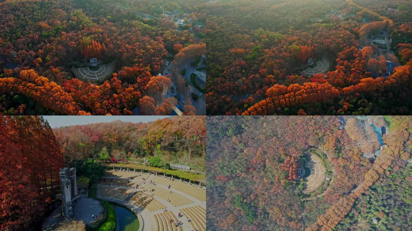 南京紫金山音乐台航拍