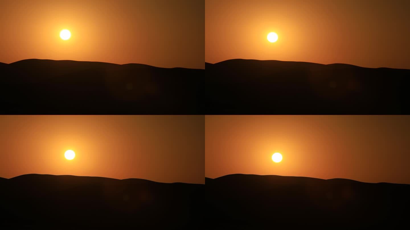 沙漠日落