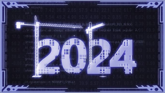 起重机和2024的蓝色调