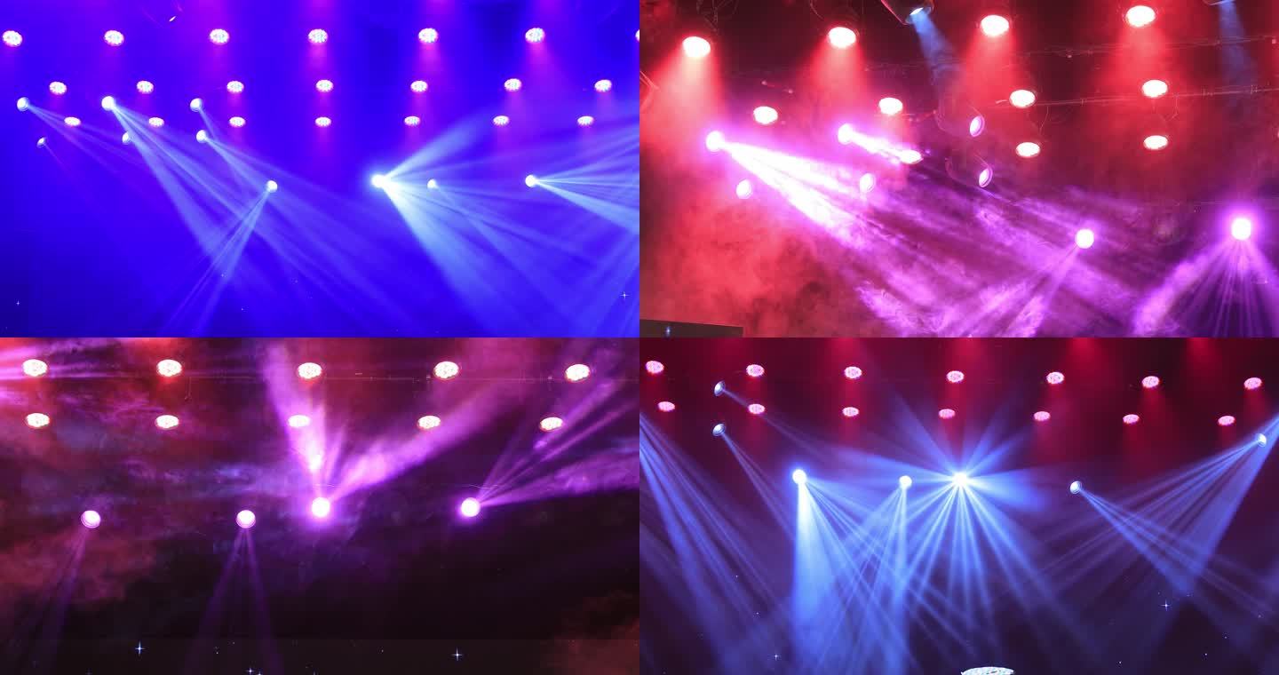 舞台灯光光效DJ歌舞厅灯光实拍4K