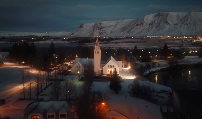 冰岛塞尔福斯小镇