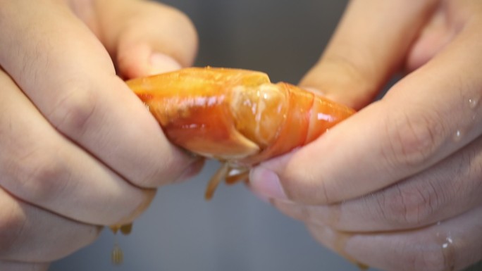 虾肉  吃虾  虾米 大虾