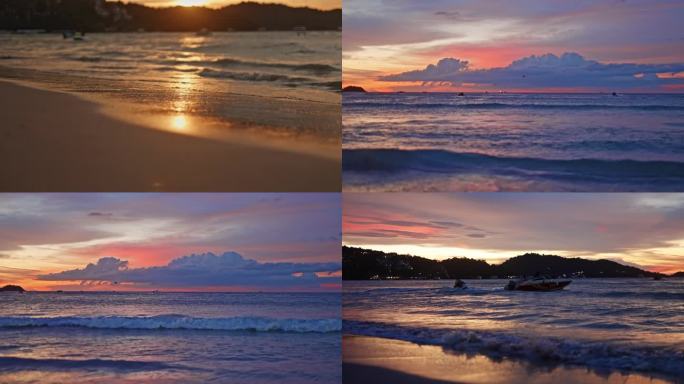 普吉岛海滩夕阳