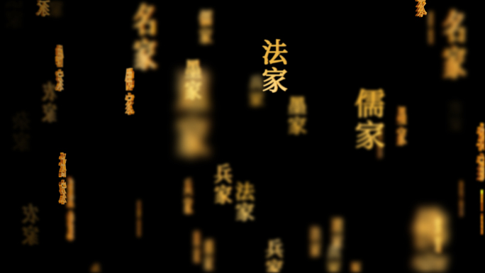 国学儒家道家中国传统文化文字动画循环背景