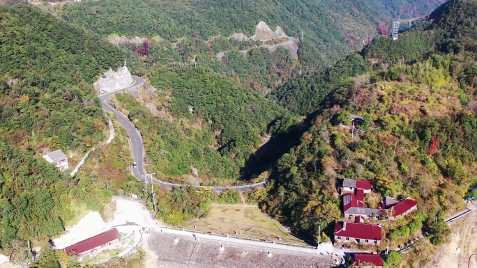 台州黄岩鸟山水库航拍