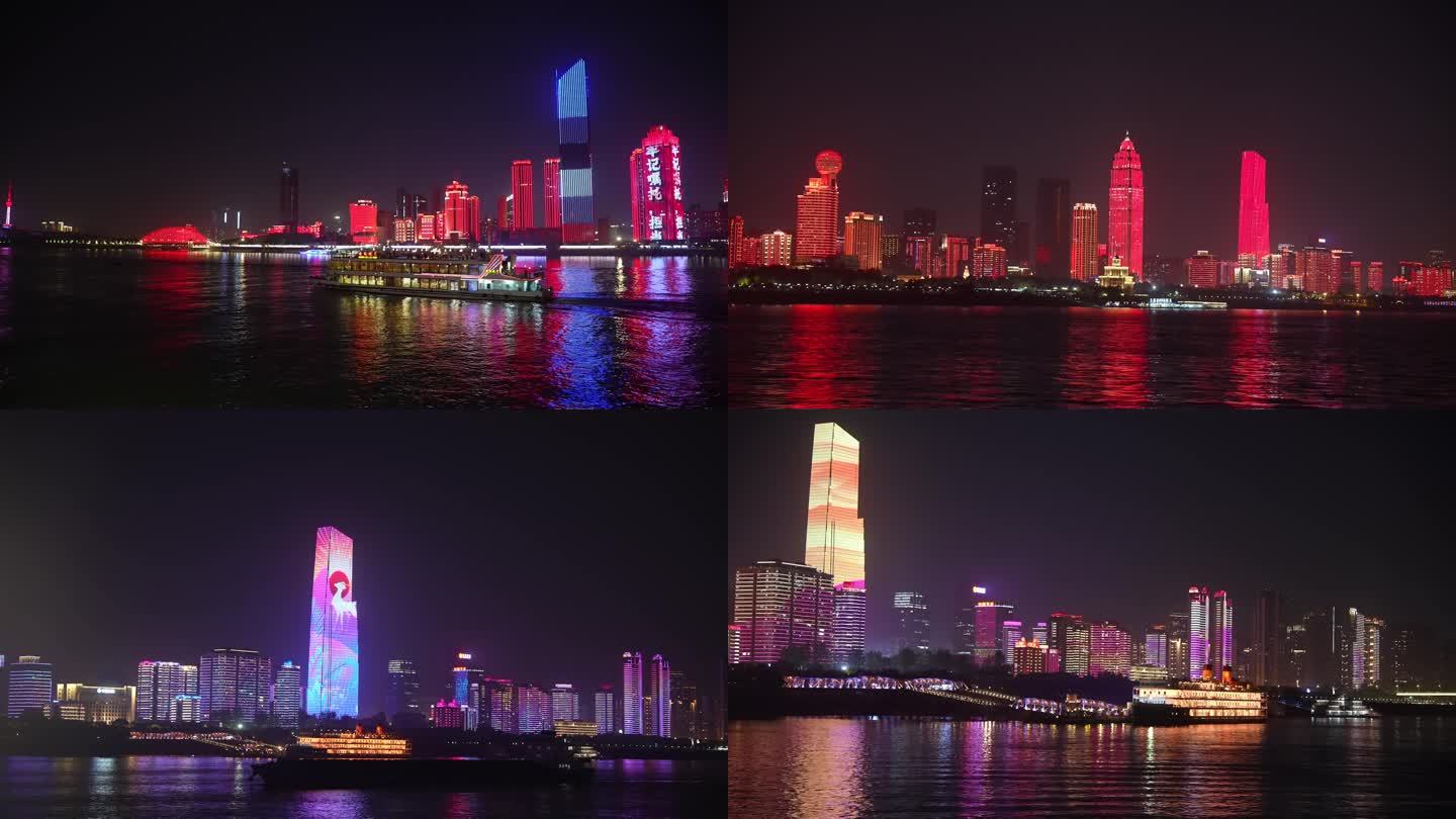 武汉长江两岸城市灯光秀