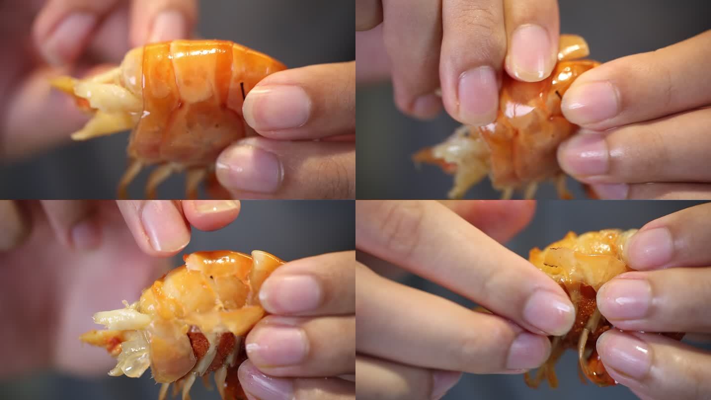 虾肉  吃虾  虾米 大虾