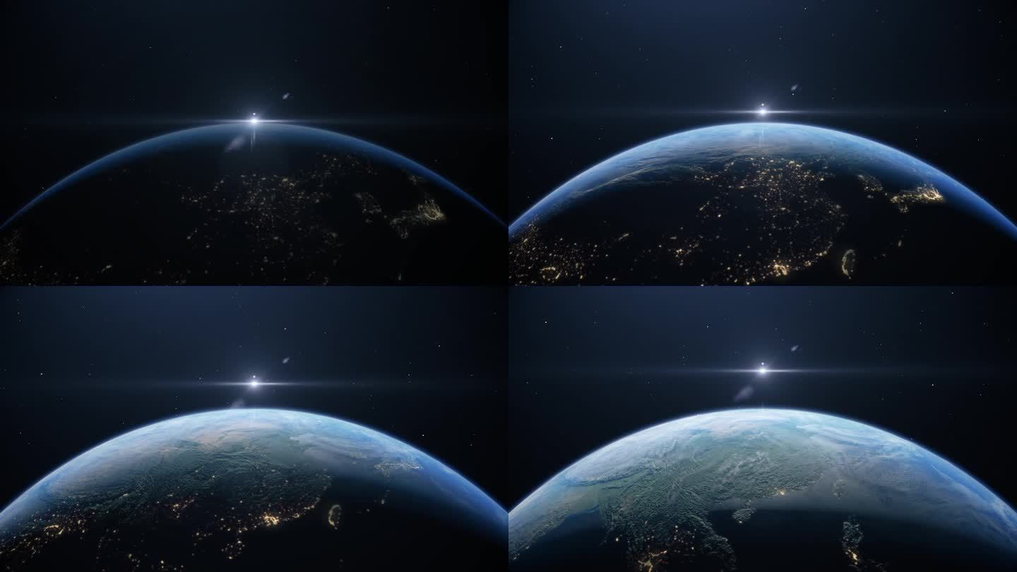 4K科技地球-从太空看中国02