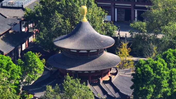 南宁青秀山观音寺航拍