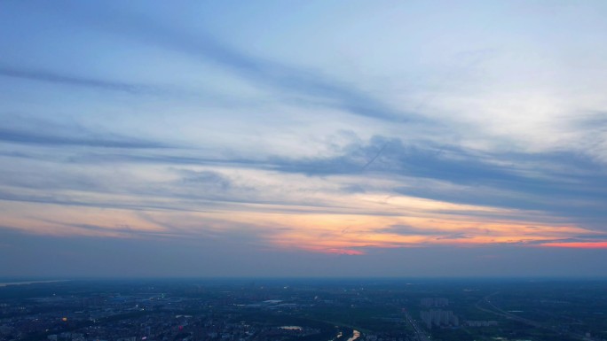 天  空 晚霞 夕阳