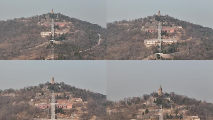 荥阳地标风景名胜历史古迹千尺塔旅游景区