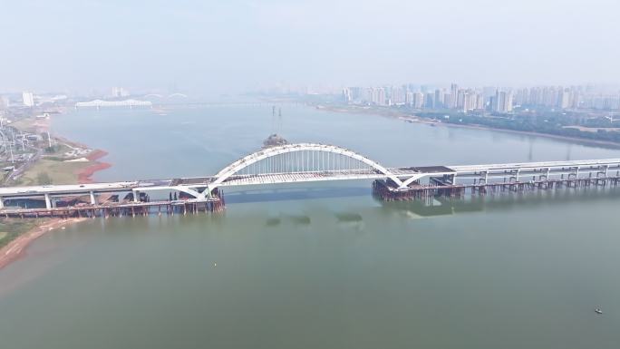 【4k】南昌在建复兴大桥航拍