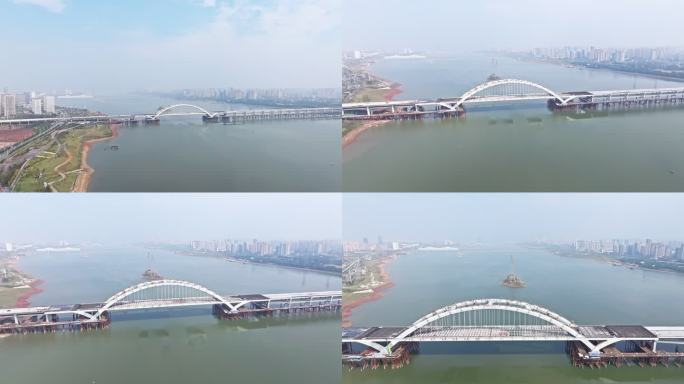 【4k】南昌在建复兴大桥航拍