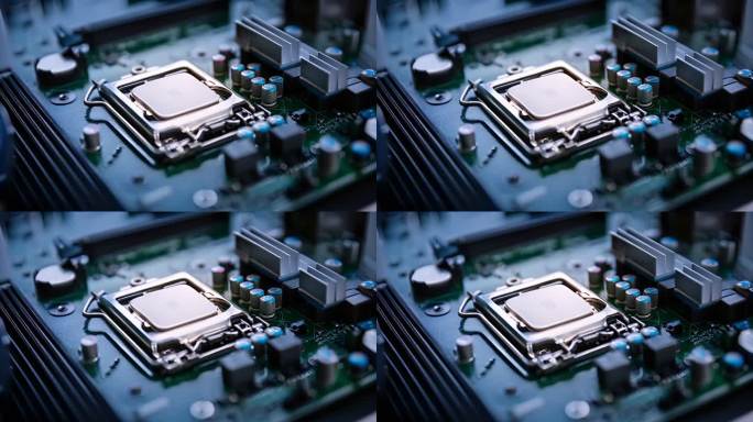 芯片科技兴国大数据数字智慧未来三维电路板