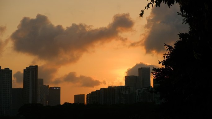 风景｜城市落日