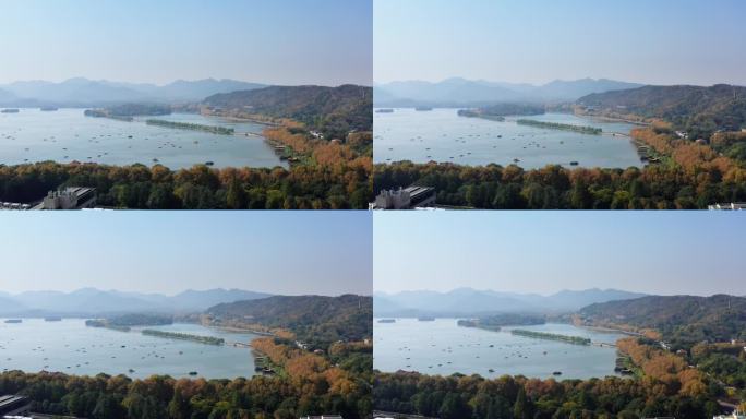 杭州西湖风景区秋季风光