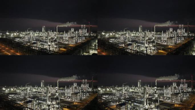 揭阳大南海石化产业园夜景