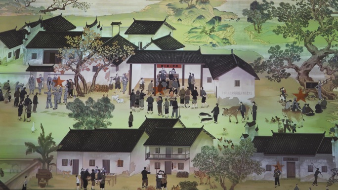 红军时期农村生活画面