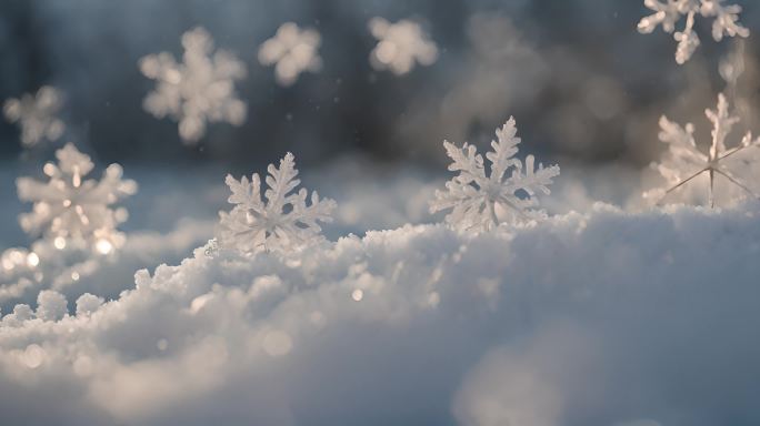 雪花素材 冬天 圣诞节 飘雪素材