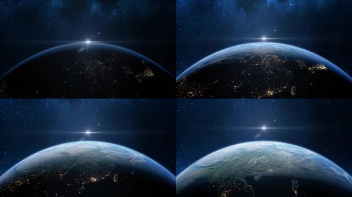 4K科技地球-从太空看中国01