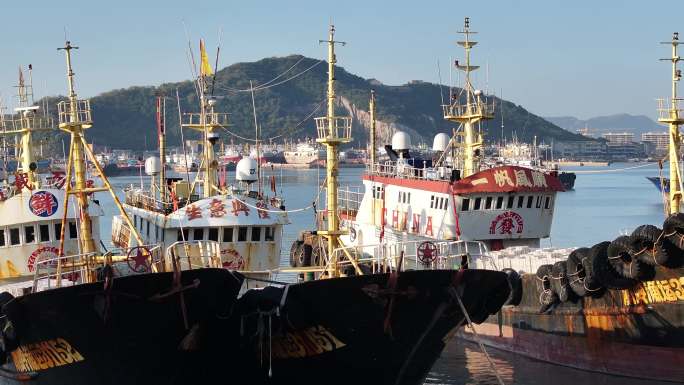 台州温岭石塘渔港航拍