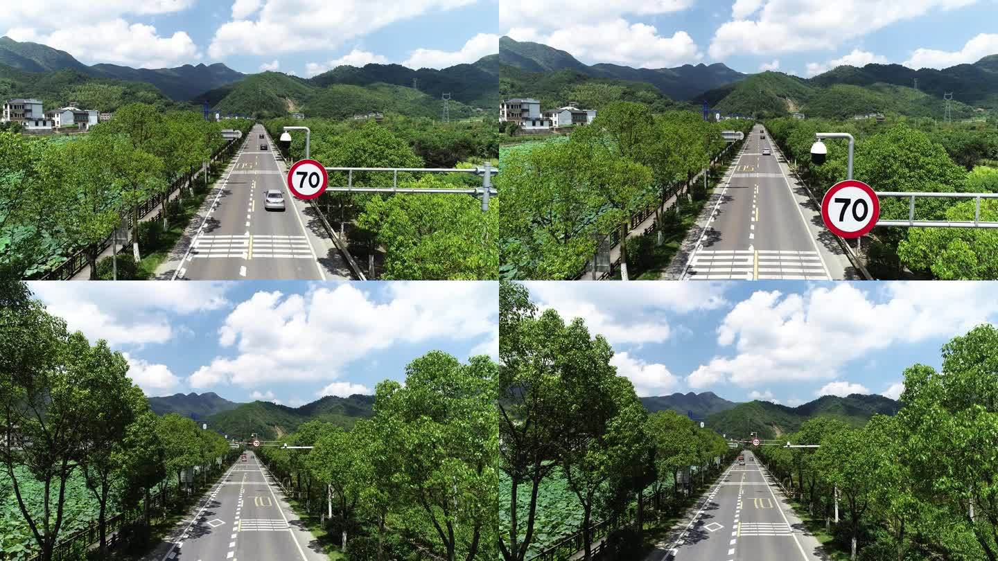 航拍乡村公路