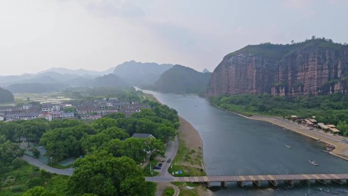 江西龙虎山景区航拍延时