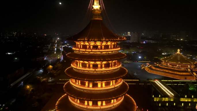 洛阳天堂明堂夜景