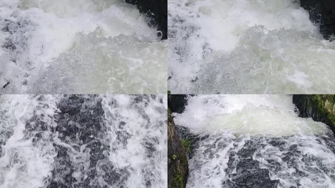 水河水流淌 溪水溪流海水海浪波浪浪花水滴