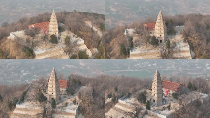 荥阳地标风景名胜历史古迹千尺塔旅游景区