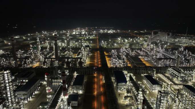 揭阳大南海石化产业园夜景