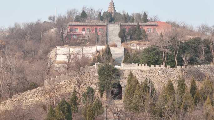 荥阳地标风景名胜历史古迹千尺塔旅游景区