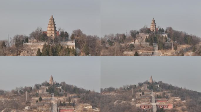 荥阳地标风景名胜历史古迹千尺塔旅游景区