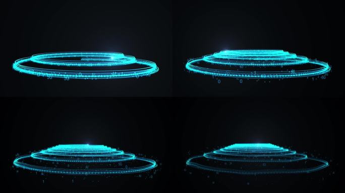 8K科技大数据数字信息螺旋粒子光线006