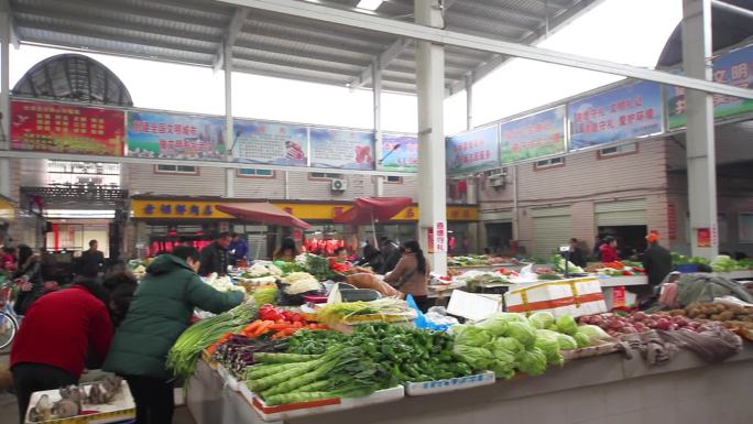 菜市场买菜卖菜居民日常生活