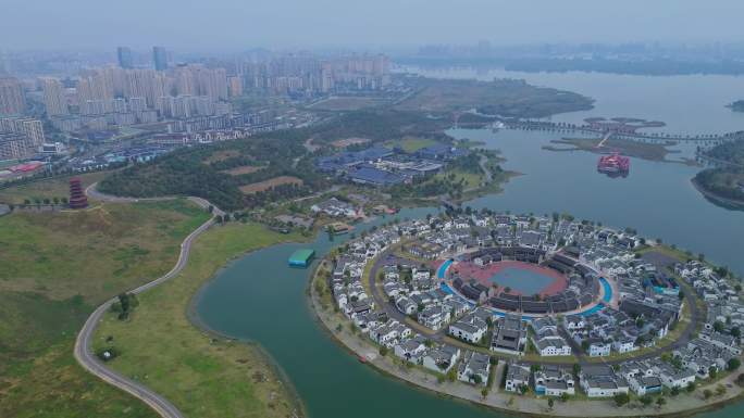 [4K]航拍素材.蚌埠古民居博览园