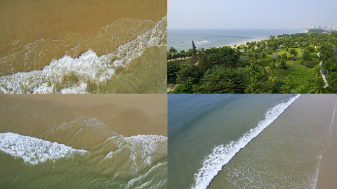 海边海浪沙滩